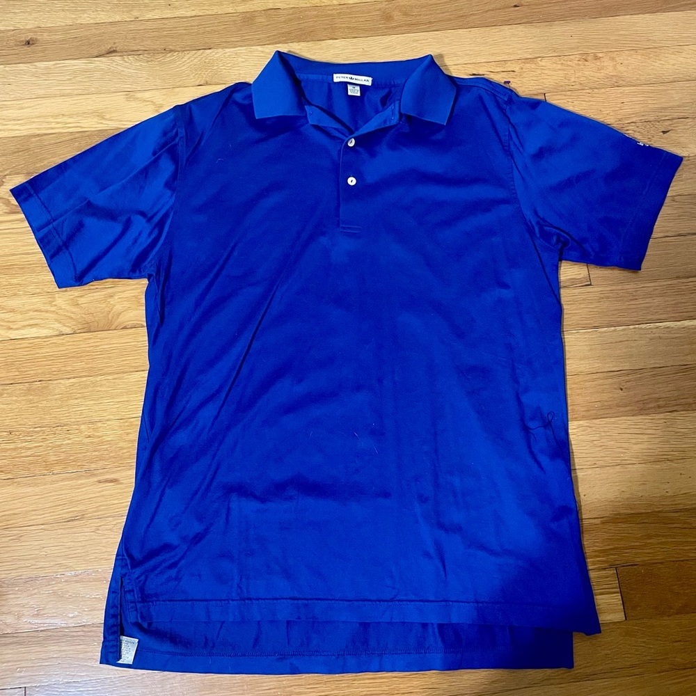 Peter Millar Polo Shirt royal blue size medium